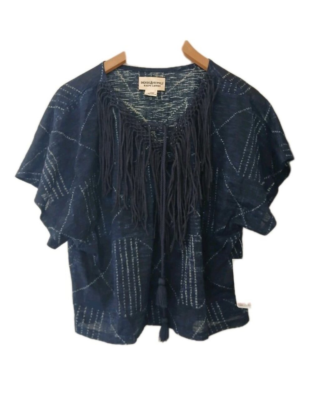 New Denim & Supply Ralph Lauren Fringe Tassel Top